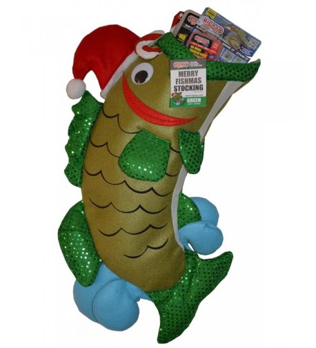 RIGRAP Merry Fishmas Stocking Green 22