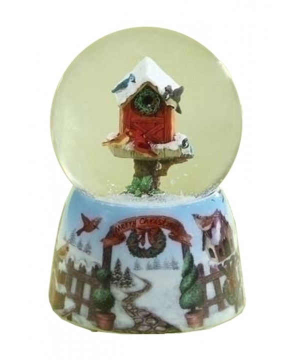 Birdhouse Birds Musical Glitterdome Christmas