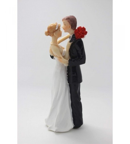 Exquisite Bride Couple Figurine Topper