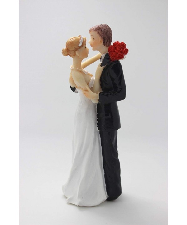 Exquisite Bride Couple Figurine Topper