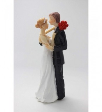 Exquisite Bride Couple Figurine Topper