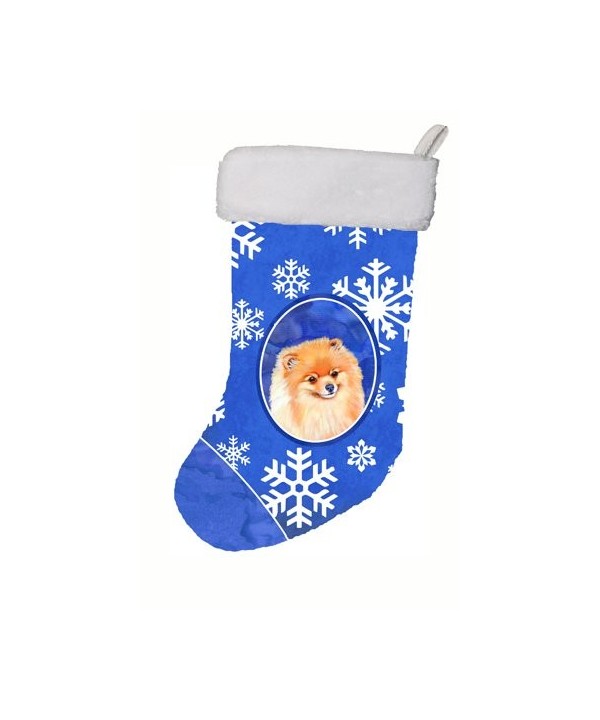 Carolines Treasures Pomeranian Snowflakes Multicolor