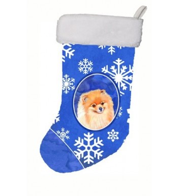 Carolines Treasures Pomeranian Snowflakes Multicolor