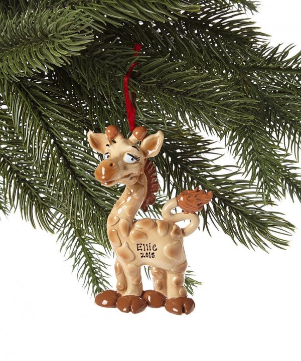 Giraffe Personalized Christmas Tree Ornament