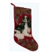 Cavalier Christmas Stocking Hand Stiched Needlpoint