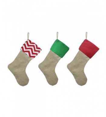 Pieces Burlap Christmas Stockings Decoration