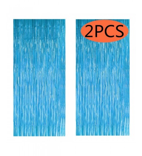 FECEDY Metallic Tinsel Curtains Decorations