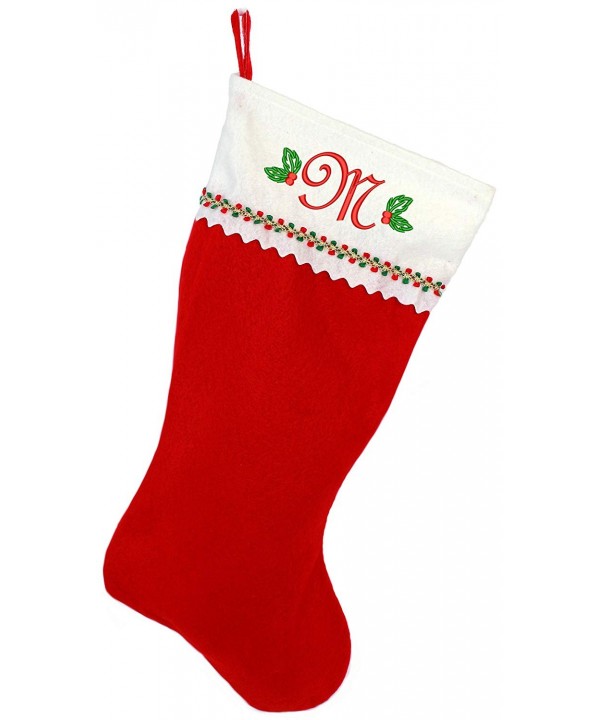 Monogrammed Me Embroidered Christmas Stocking