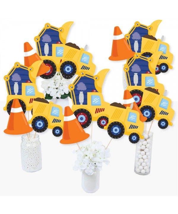 Construction Truck Birthday Centerpiece Toppers