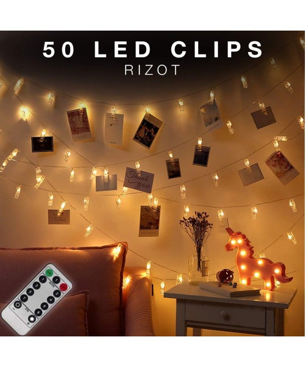 Photo Clips String Lights Remote