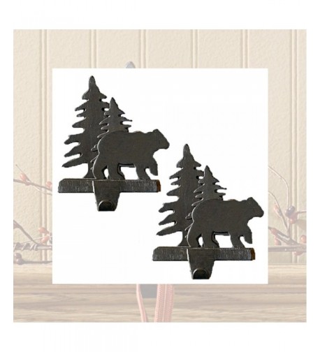 Bear Tree Stocking Hanger Set