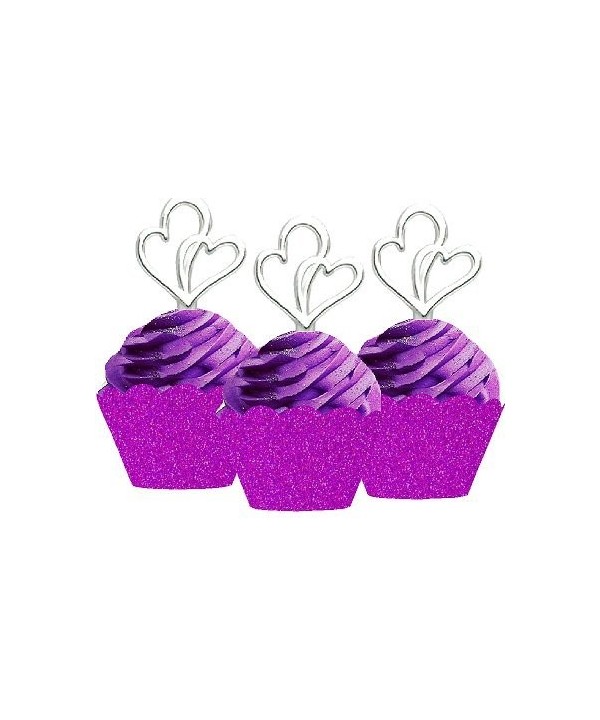 Wedding Anniversary Cupcake Toppers Wrappers