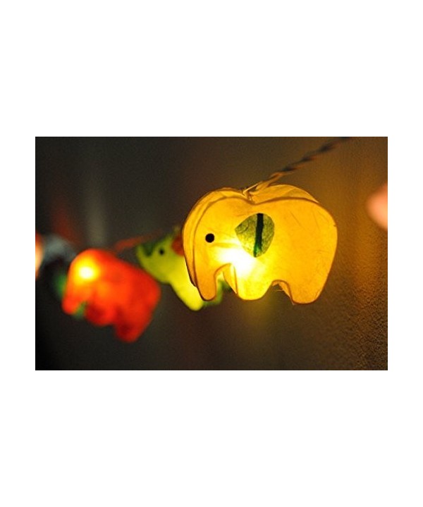 Battery Handmade Colorful Elephant Lantern