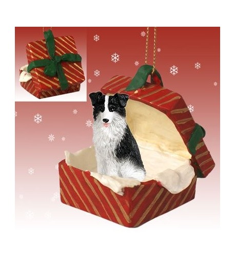 BORDER COLLIE Christmas Ornament RGBD62