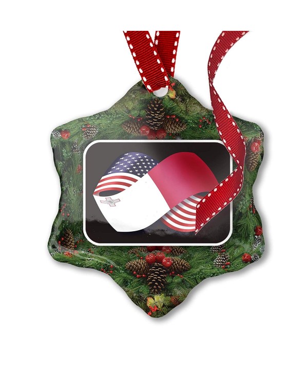 NEONBLOND Christmas Ornament Friendship Flags