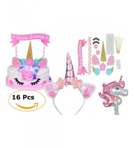 JustBeccuzTM Unicorn Birthday Supplies Headband