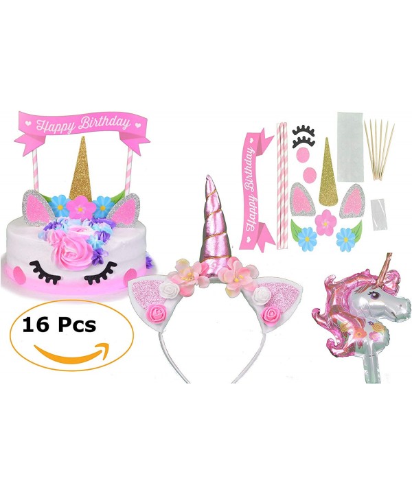 JustBeccuzTM Unicorn Birthday Supplies Headband