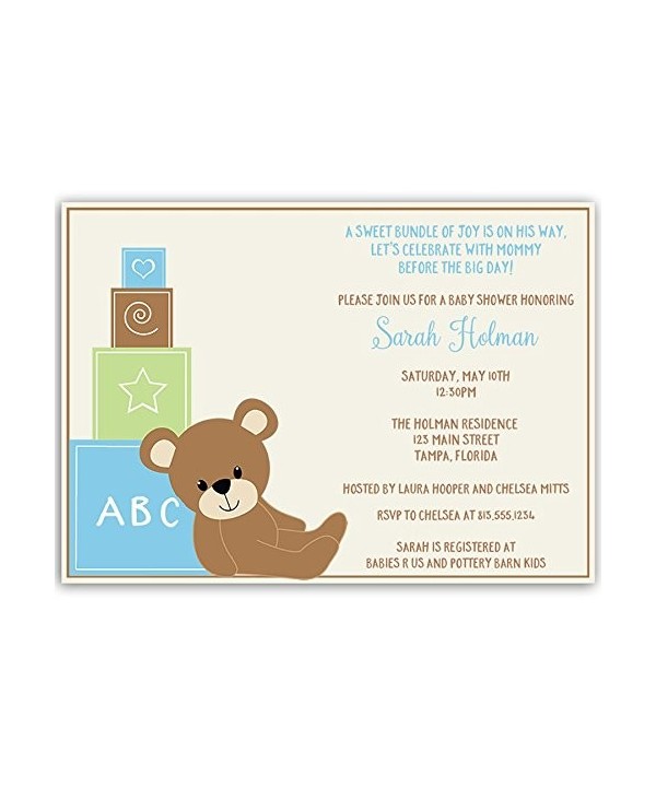 Invitations Sprinkle Personalized Customized Envelopes