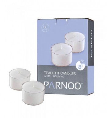 White Tealight Candles Clear Unscented