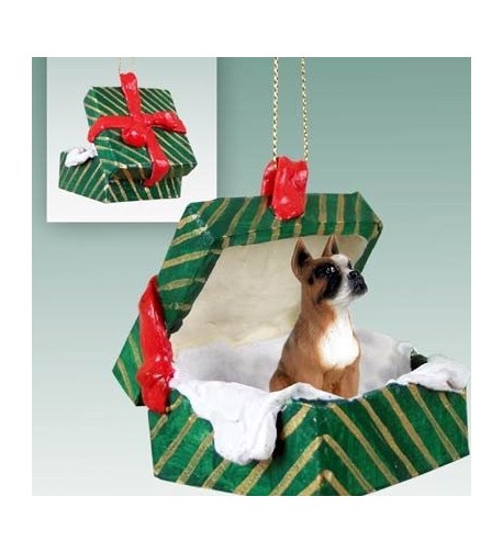 Boxer Christmas Ornament Hanging Gift