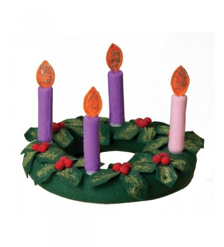 Roman Fabric Christmas Advent Candles