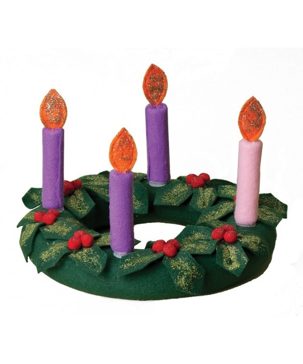 Roman Fabric Christmas Advent Candles