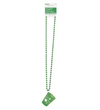Saint Patricks Shot Glass Necklace
