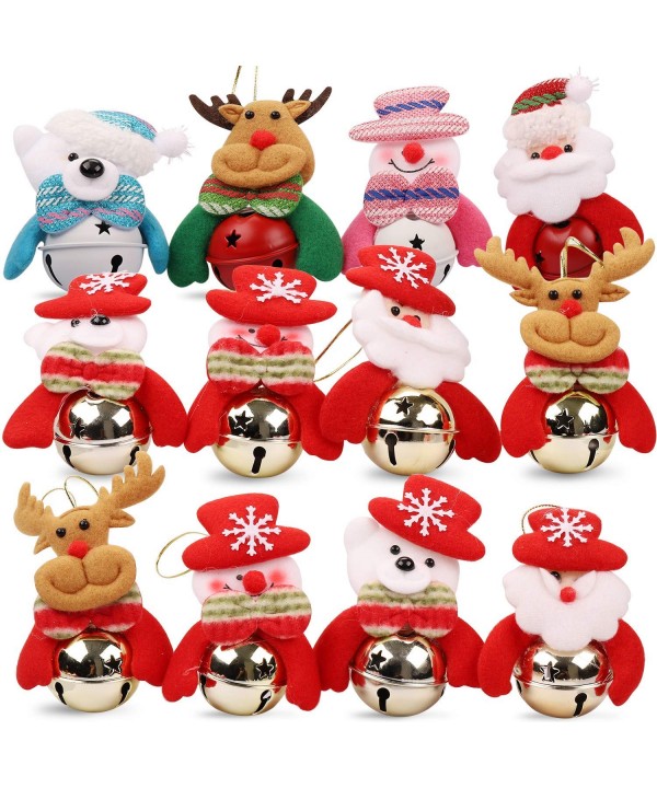 Christmas Jingle Bells Ornament for Home - Christmas Tree - Door-12 PCS ...