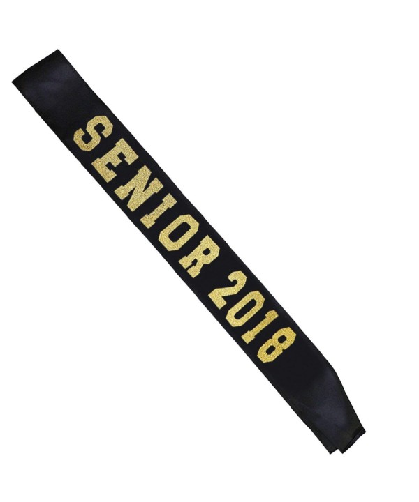 Partyprops Black Senior 2018 Satin