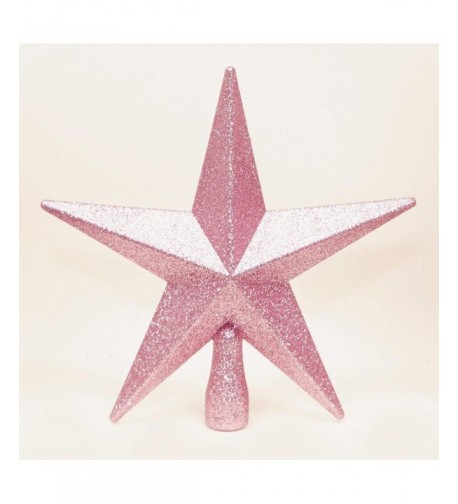 Pink Christmas Topper Glitter finish