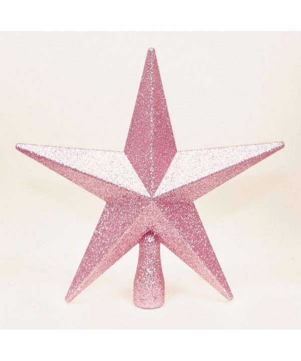 Pink Christmas Topper Glitter finish