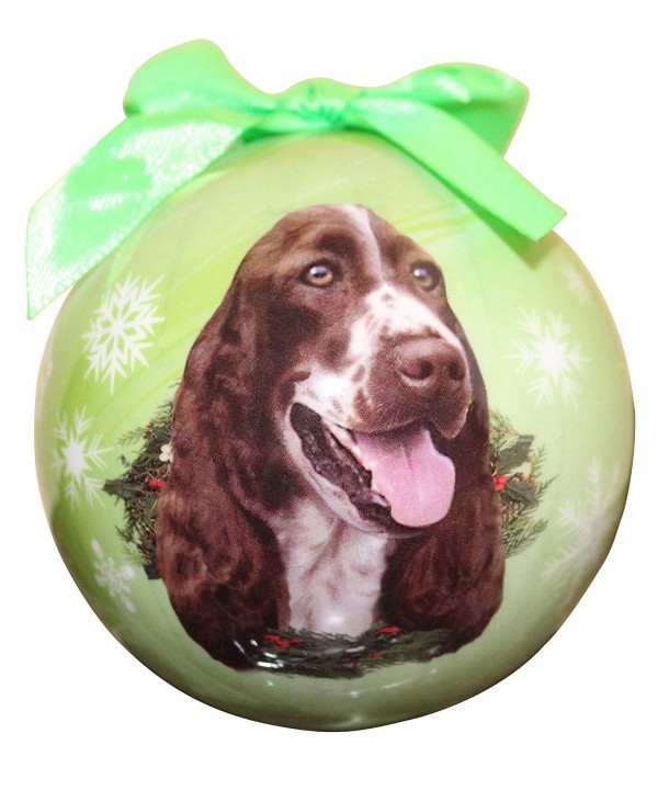 Springer Spaniel Christmas Ornament Personalize