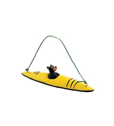 Bear Kayaking Collectible Ornament Decoration