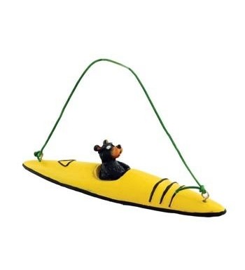 Bear Kayaking Collectible Ornament Decoration