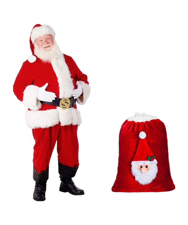 Luxury Oversized Velvet Santas Drawstring