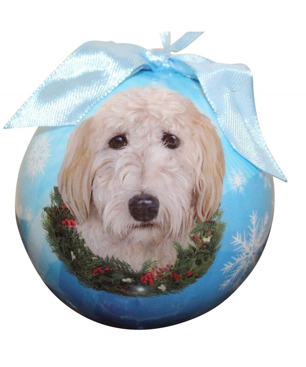 Goldendoodle Christmas Ornament Shatter Personalize