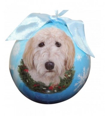 Goldendoodle Christmas Ornament Shatter Personalize