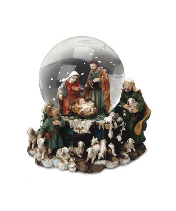 Christmas Globe Waterball Family Shepherds
