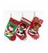 Applique Christmas Stockings Detailed Embroidered