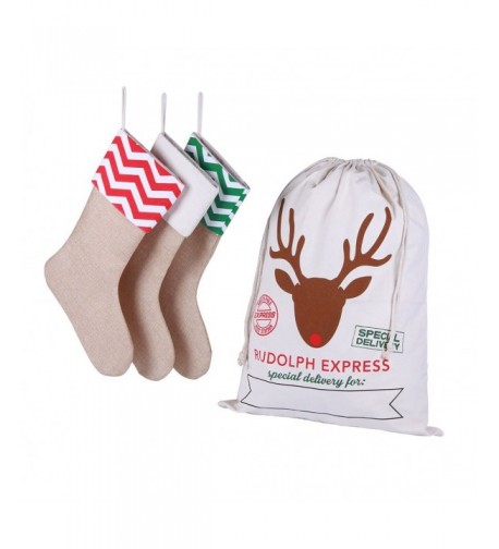 Natural Christmas Stockings Decoration Personalized