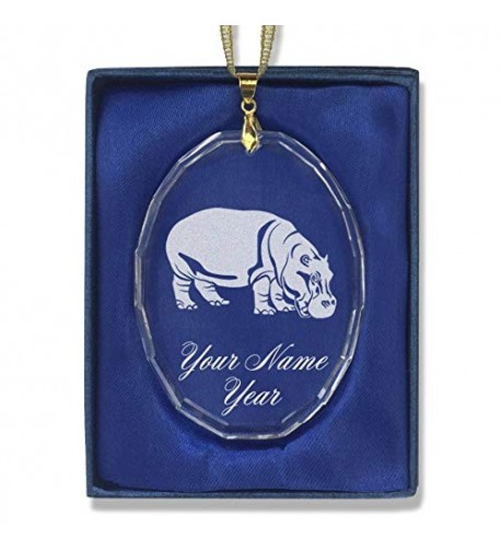 SkunkWerkz Christmas Hippopotamus Personalized Engraving