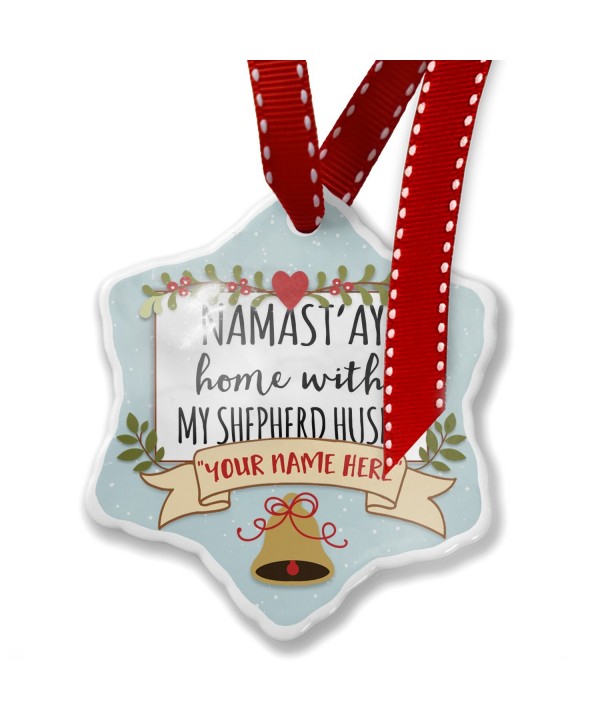 NEONBLOND Namastay Shepherd Christmas Ornament