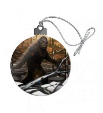 GRAPHICS MORE Sasquatch Christmas Ornament