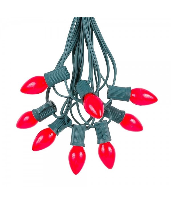 Novelty Lights Red Ceramic Christmas