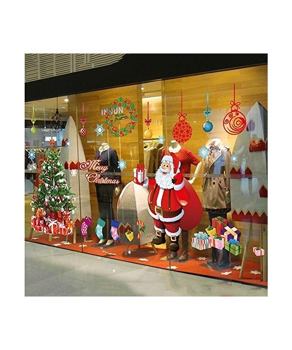LAPOND Christmas Decals Removable Stickers