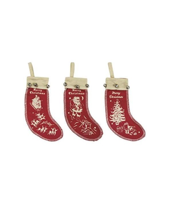 Retro Christmas Felt Stocking Ornaments