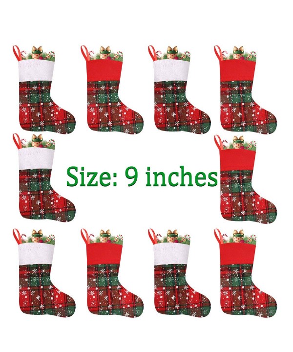 Vanteriam Christmas Stockings Snowflakes Decorations