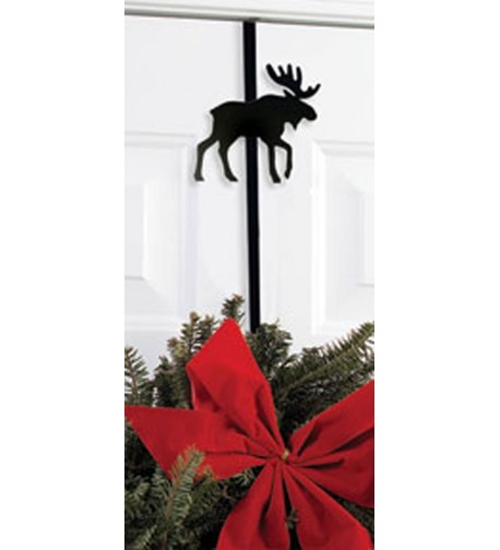 Iron Moose Christmas Wreath Hanger