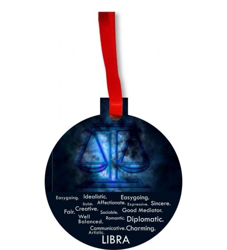 Zodiac Traits Hardboard Holiday Ornament