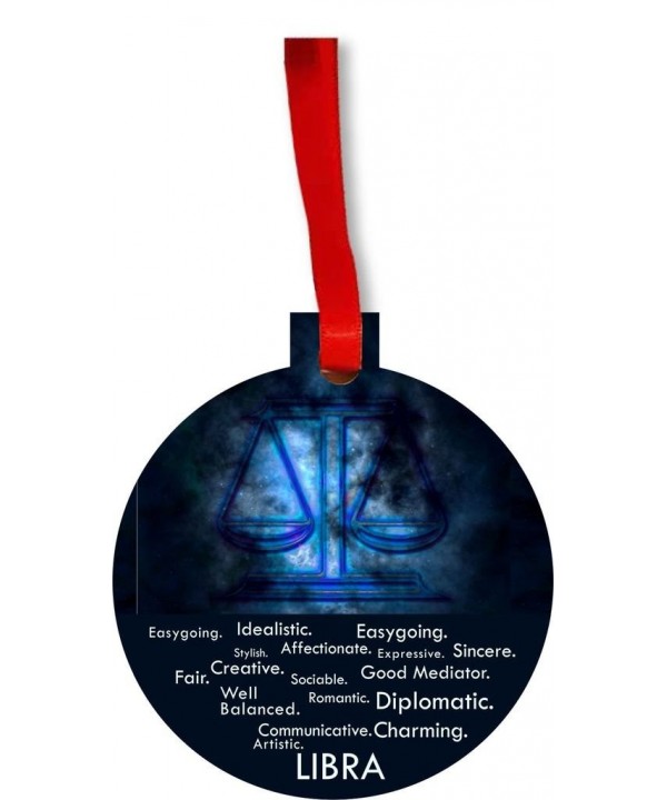 Zodiac Traits Hardboard Holiday Ornament